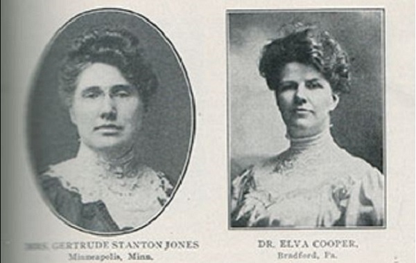 old photos of two women from early 1900s - Dr. Gertrude Stanton and Dr. Elva Cooper